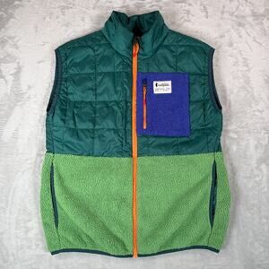 Cotopaxi Trico Hybrid Vest Womens M Green Sherpa Puffer Full Zip Outdoor Hike